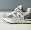 Adidasi dama casual albi cu gri 2532